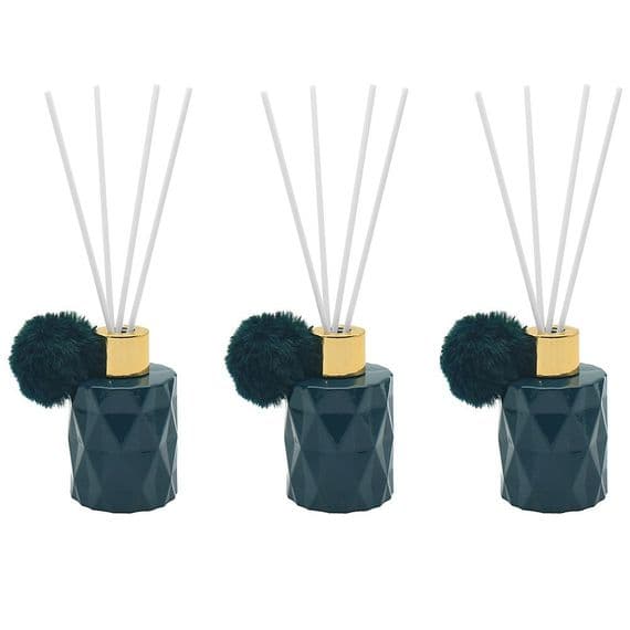 Green Pom Pom Diffusers Set Of 3