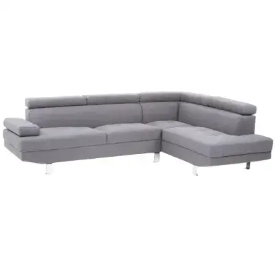 Hanover Grey Linen Corner Sofa