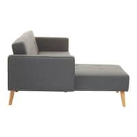 Hansa Hagen Grey Large Corner Sofa Bed – Home Luxe Interior