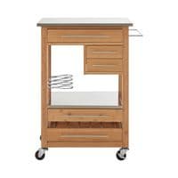 Harlow Bamboo Four Drawer Kitchen Trolley – Home Luxe Interior