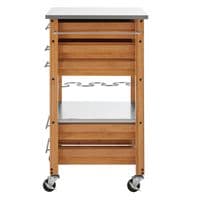 Harlow Bamboo Four Drawer Kitchen Trolley – Home Luxe Interior