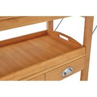 Harlow Bamboo Kitchen Trolley – Home Luxe Interior