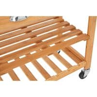 Harlow Bamboo Kitchen Trolley – Home Luxe Interior