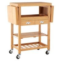 Harlow Bamboo Kitchen Trolley – Home Luxe Interior