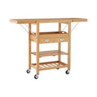 Harlow Bamboo Kitchen Trolley – Home Luxe Interior