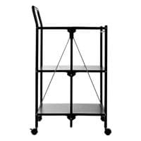 Harlow Black Rectangular Folding Kitchen Trolley – Home Luxe Interior