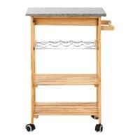 Harlow Glenn Pinewood Large Kitchen Trolley – Home Luxe Interior