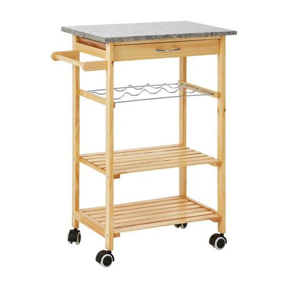 Harlow Glenn Pinewood Large Kitchen Trolley – Home Luxe Interior
