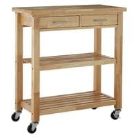 Harlow Glenn Tropical Hevea Wood Kitchen Trolley – Home Luxe Interior