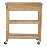 Harlow Glenn Tropical Hevea Wood Kitchen Trolley – Home Luxe Interior