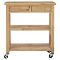 Harlow Glenn Tropical Hevea Wood Kitchen Trolley – Home Luxe Interior