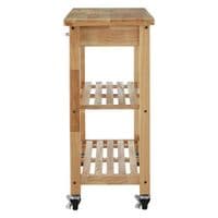 Harlow Glenn Tropical Hevea Wood Kitchen Trolley – Home Luxe Interior