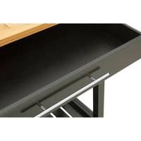 Harlow Glenn Wide Kitchen Trolley with Granite Top – Home Luxe Interior