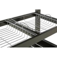 Harlow Glenn Wide Kitchen Trolley with Granite Top – Home Luxe Interior