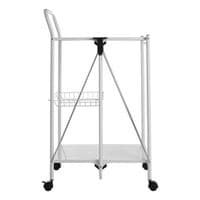 Harlow White Rectangular Folding Kitchen Trolley – Home Luxe Interior