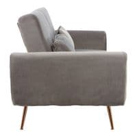 Hatton Grey Velvet Sofa Bed – Home Luxe Interior