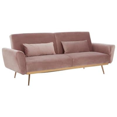 Hatton Pink Velvet Sofa Bed – Home Luxe Interior