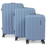 Havana 55cm Cabin Hard Shell Suitcase - Blue Travel Luggage
