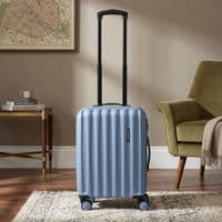 Havana 55cm Cabin Hard Shell Suitcase - Blue Travel Luggage