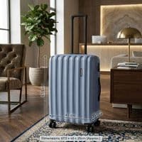 Havana 68cm Medium Hard Shell Suitcase - Blue Travel Luggage