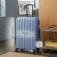 Havana 78cm Large Hard Shell Suitcase - Blue Travel Luggage