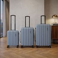 Havana Hard Shell Suitcase Set of 3 (55cm, 68cm, 78cm) - Blue