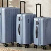 Havana Hard Shell Suitcase Set of 3 (55cm, 68cm, 78cm) - Blue