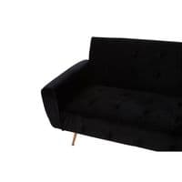 Hayton Black Velvet Sofa Bed – Home Luxe Interior