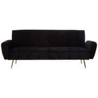 Hayton Black Velvet Sofa Bed – Home Luxe Interior