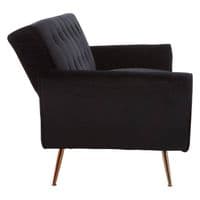 Hayton Black Velvet Sofa Bed – Home Luxe Interior