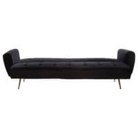 Hayton Black Velvet Sofa Bed – Home Luxe Interior