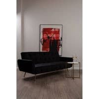 Hayton Black Velvet Sofa Bed – Home Luxe Interior