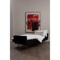Hayton Black Velvet Sofa Bed – Home Luxe Interior