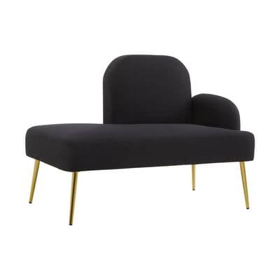 Heather Black Chaise Lounge – Home Luxe Interior