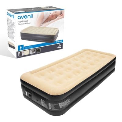 High Raise Double Airbed & Built In Pump