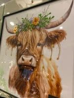 Highlander Brown Spring Wall Art Mirror Frame 55Cm X 55Cm