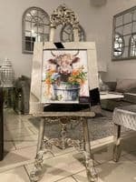 Highlander Female Floral Wall Art Mirror Frame 55Cm X 65Cm