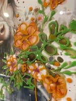 Highlander Female Floral Wall Art Mirror Frame 55Cm X 65Cm