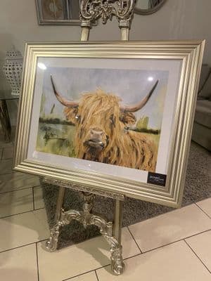 Highlander Wall Art Champagne Step Frame 90Cm X 70Cm