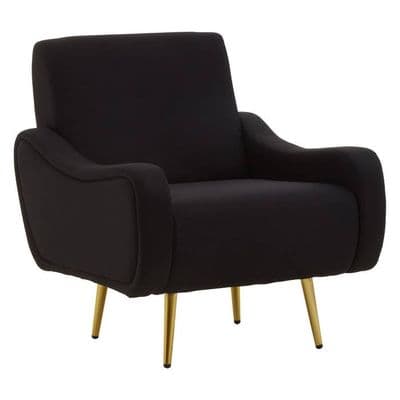 Holli Black Armchair - Home Luxe Interior