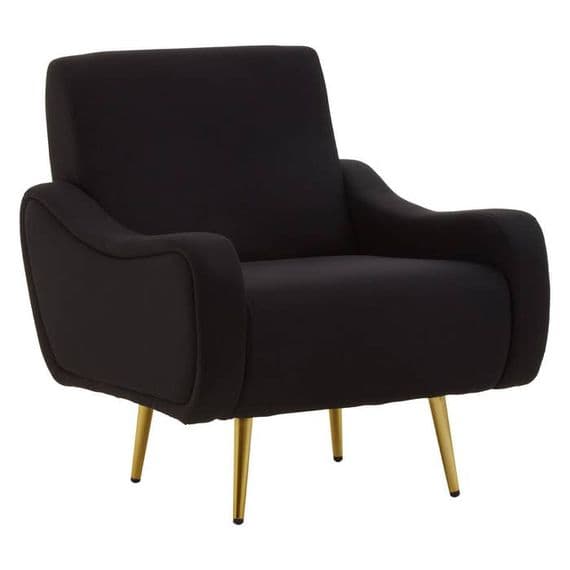 Holli Black Armchair - Home Luxe Interior