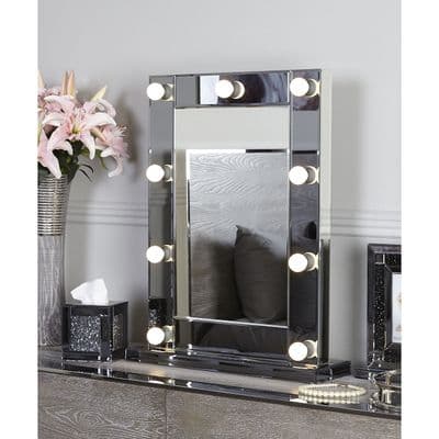 Hollywood 9 Light Vanity Mirror Smoked Mirror Finish