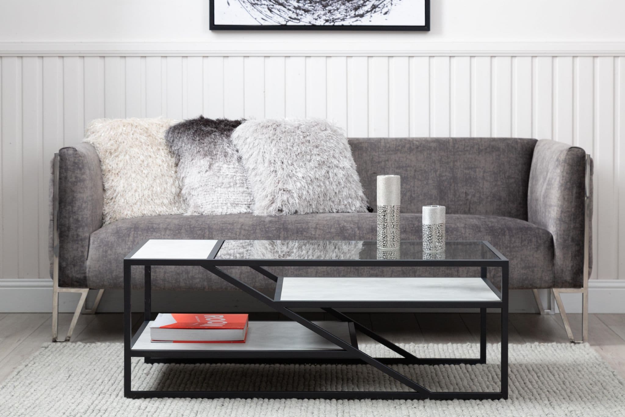 Ibarra Black and Grey Coffee Table