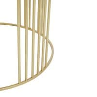 Jodie Set of 2 White Marble & Gold Nesting Coffee Tables - Round Set
