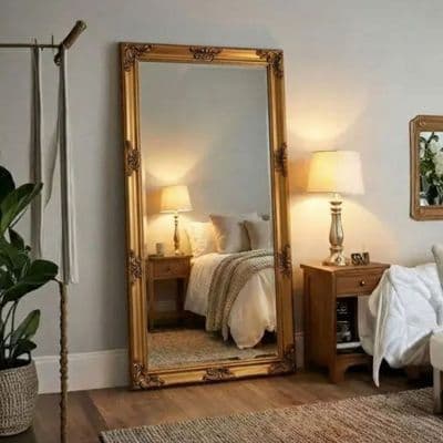 Juliette Large Gold Ornate Full Length Mirror 180x90cm