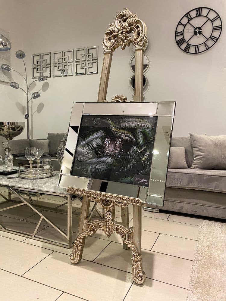 Jungle Tiger Eyes Wall Art Mirror Frame