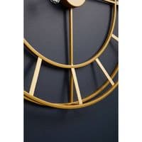 Kent Large Gold Finish Metal Wall Clock - Home Luxe Interior