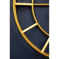 Kent Large Gold Finish Metal Wall Clock - Home Luxe Interior