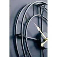 Kent Small Black Finish Metal Wall Clock - Home Luxe Interior