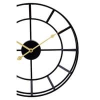 Kent Small Black Finish Metal Wall Clock - Home Luxe Interior